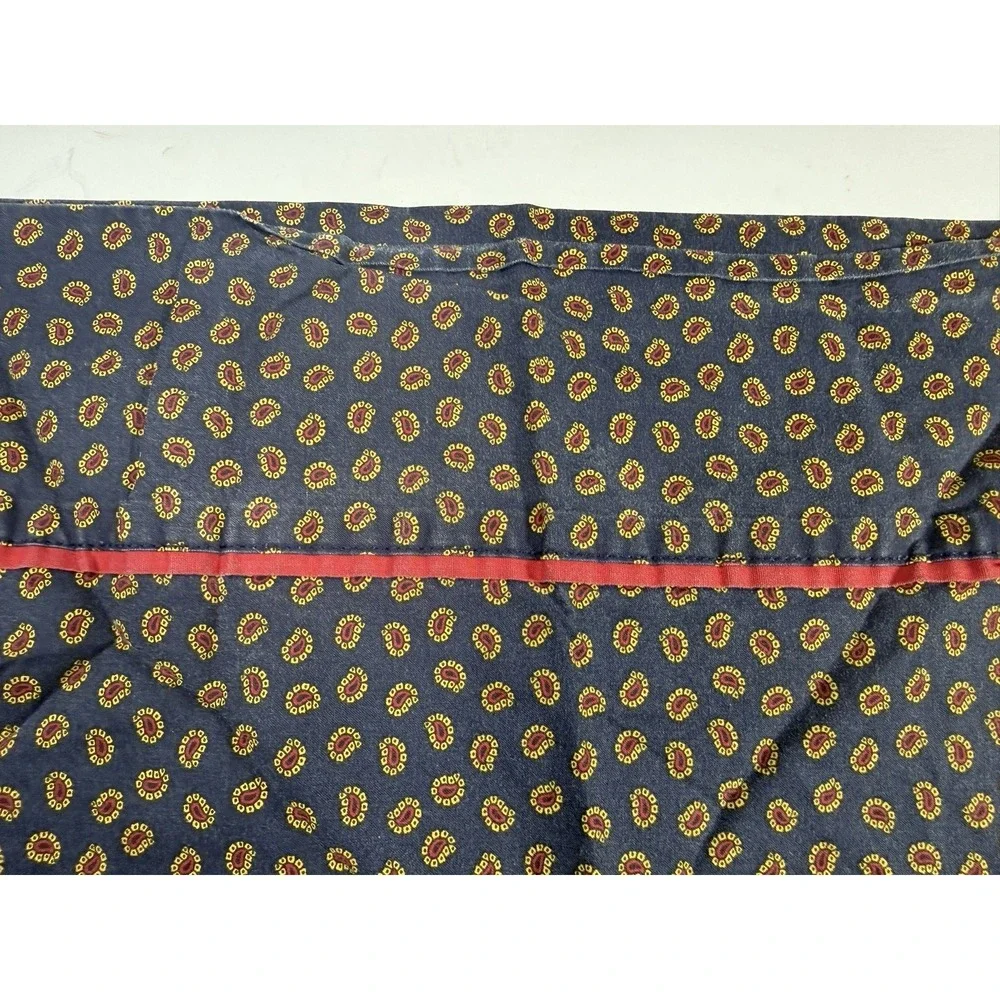 Ralph Lauren Pillowcase Set Foulard Paisley Studio KING Navy Blue Red Gold